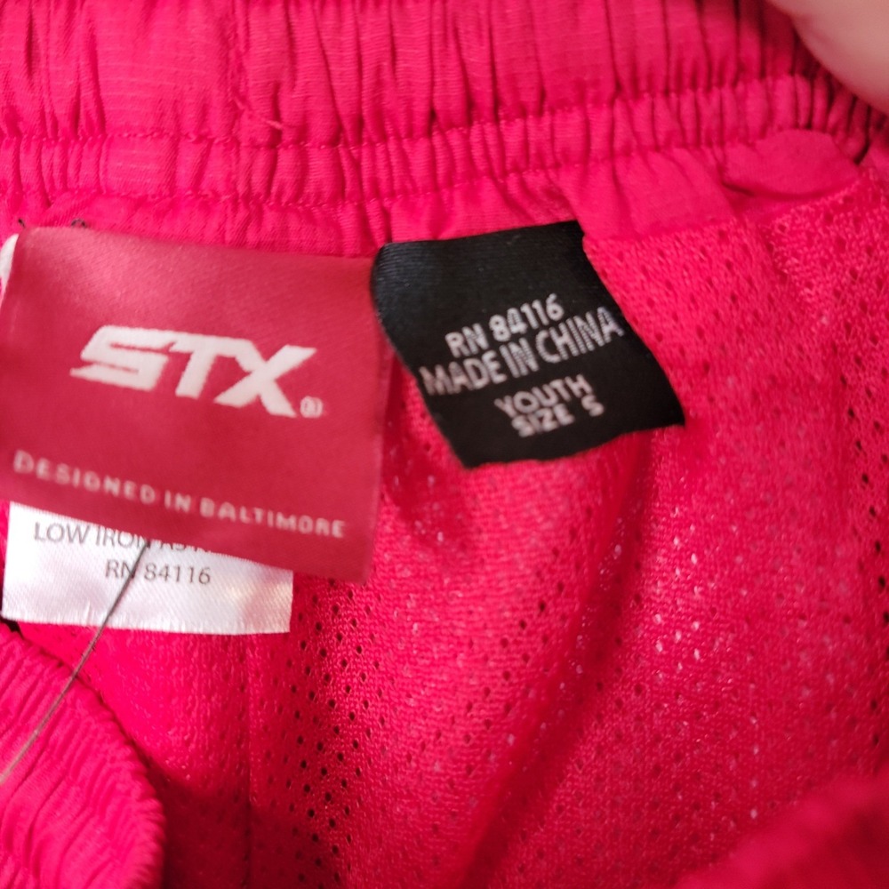 STX Warm Up Pants Red Elastic Waist Zip Pockets Athletic Activewear Youth Small - Picture 15 of 16